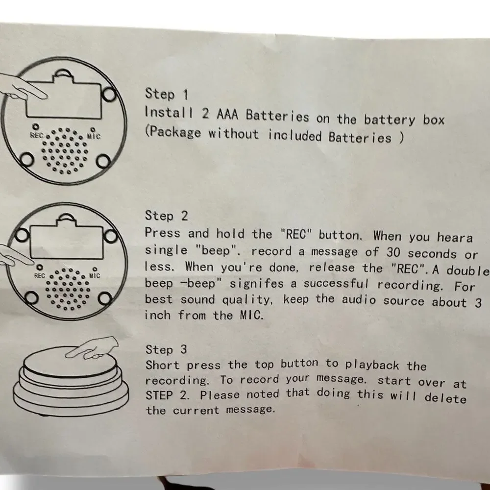 Voice Recording Buttons for Dog Communication